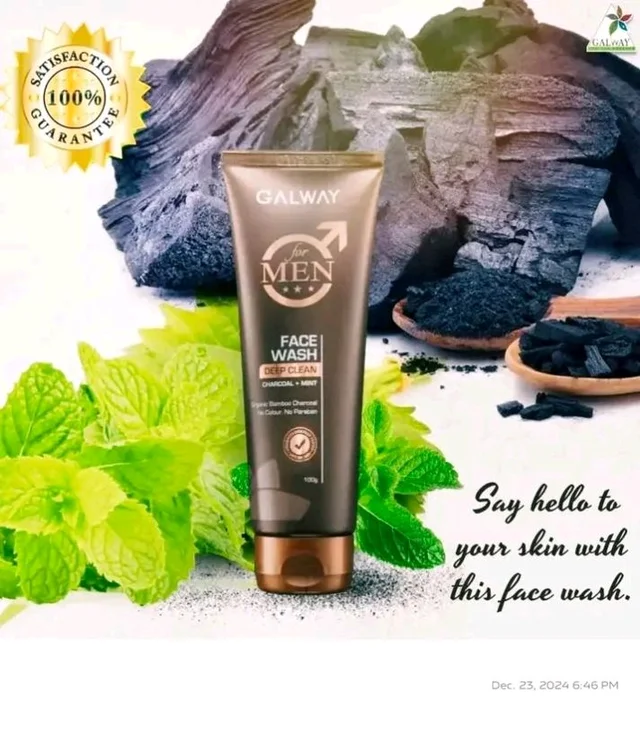 MEN FACEWASH With Charcol