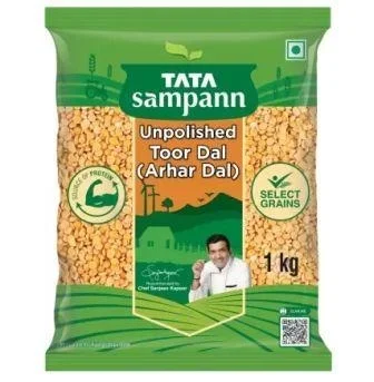 Tata Sampann Yellow Toor/Arhar Dal (Toor Dal) (Split) (1 kg)