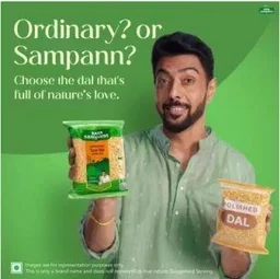 Tata Sampann Yellow Toor/Arhar Dal (Toor Dal) (Split) (1 kg)