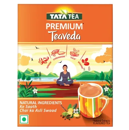 Tata Tea Premium Teaveda Tulsi, Cardamom, Ginger Black Tea Box (500 g)