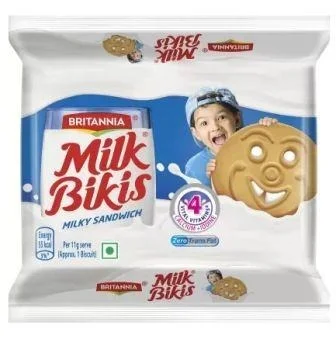 BRITANNIA Milk Bikis Biscuits Cream Sandwich Biscuit (200 g)