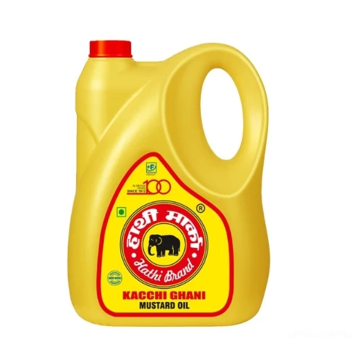 Hathi Marka Kacchi Ghani Mustard Oil Can (5 L)