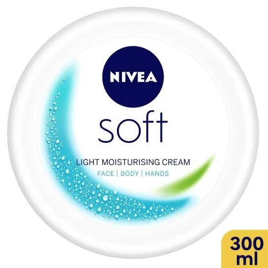 Nivea Soft Light Moisturiser Cream for Face, Hands & Body 100 ml