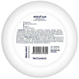 Nivea Soft Light Moisturiser Cream for Face, Hands & Body 100 ml