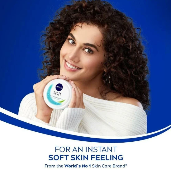 Nivea Soft Light Moisturiser Cream for Face, Hands & Body 100 ml