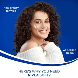 Nivea Soft Light Moisturiser Cream for Face, Hands & Body 100 ml