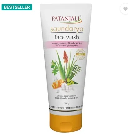 Patanjali PATANJALI Saundarya Anti-Acne & Pimple, Removes Dirt & Excess Oil Face Wash (100 g)