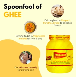 Panchamrut 1 Litre Desi Cow Ghee| Pure Ghee (Pack of 1)
