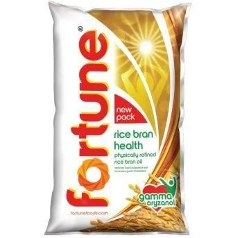 Fortune Physically Refined Rice Bran Oil 1 L (Pouch)