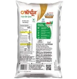 Fortune Physically Refined Rice Bran Oil 1 L (Pouch)