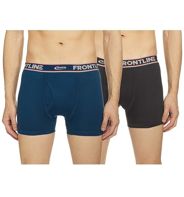 RUPA Frontline Men Trunk, 100% Cotton, Regular Fit,Assorted Colour ,Pack Of 1 - 80'85,90