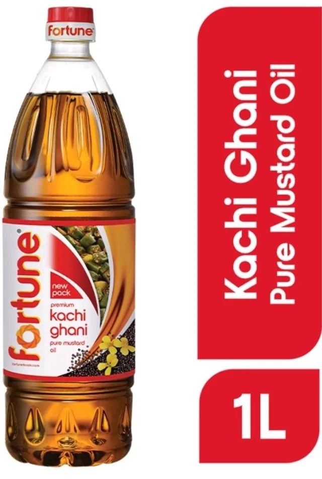 FORTUNE Kachi Ghani Mustard Oil Plastic Bottle (Sarson Tel) (500 ml)
