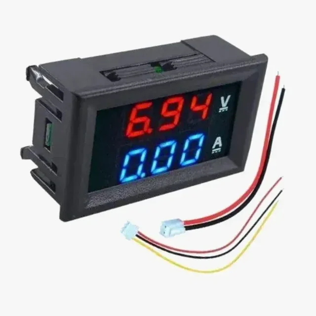 Digital Voltmeter (0-100V) and Ammeter (10A) Dual LED Voltage Current Measurement Module