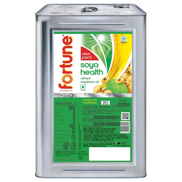 Fortune Refined Soyabean Oil 15 L Tin