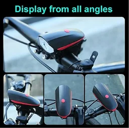 2-in-1 USB Rechargeable Bicycle Front LED Light and Horn