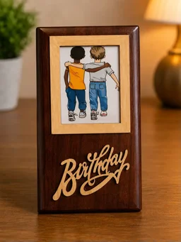 Birthday Wooden Photo Frame Gift
