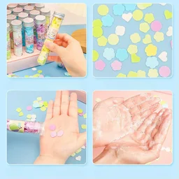 Colorful Tube Shape Paper Soap with Fragrance (Pack Of 1)