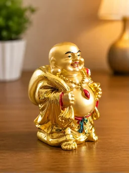 Golden Kubera Idol Showpiece