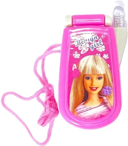 Musical Mobile Phone Slide Model Toy with Music Lights Sound Toys for Kids (Pink)