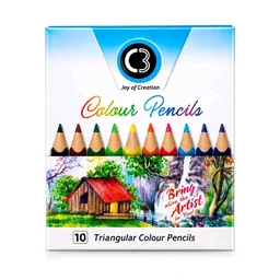 C3 Triangular Colour Pencils – 10 Colours