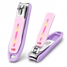 V9 6-Piece Pink Nail Clipper Set – Stainless Steel Nail Cutters -  (1 Piece)