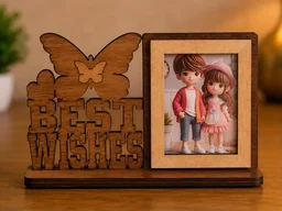 Wooden Best Wishes Photo Frame Gift