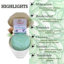 Tunas Aloe Vera Soap | Strengthens Damaged Skin | Sebum Balance |