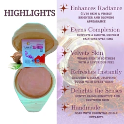 Tunas Saffron Soap | Radiance Boost | Golden Glow |