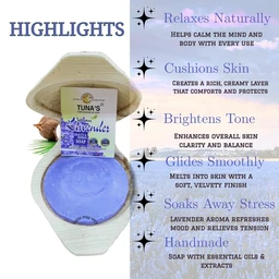 Tunas Lavender Soap | Brightens Dullness | Pore Detox |