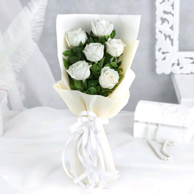 White Roses Bouquet