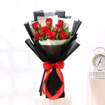 Red Bouquet Black
