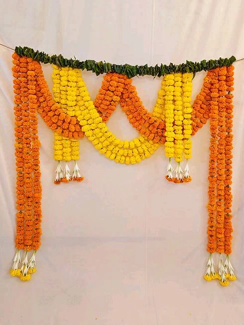 Marigold Gate Toran - 8 Feet