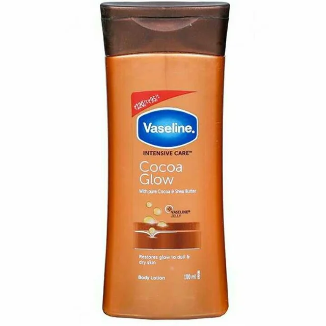 Vaseline Intensive Care 24 hr nourishing Cocoa Glow Body Lotion with Cocoa And Shea Butter, Restores Glow for all skin type 100ml