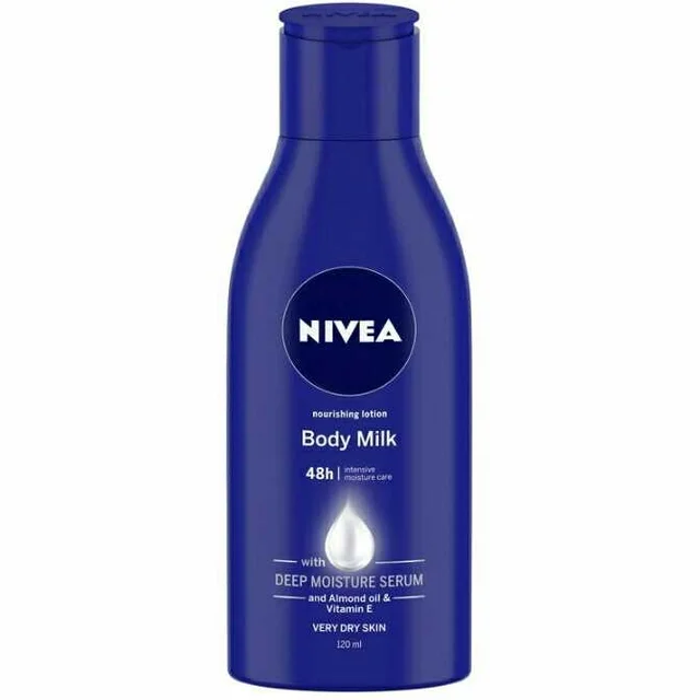 NIVEA Body Lotion for Very Dry Skin, Nourishing Body Milk with 2x Almond Oil, For Men & Women, 100ml