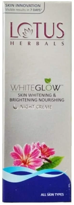 Lotus Herbals White Glow Skin Whitening and Brightening Nourishing Night Crème !20gm