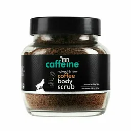 mCaffeine Naked & Raw Coffee Body Scrub, 100 g | Coconut | Tan Removal | Oily/Normal Skin | Paraben & SLS Free