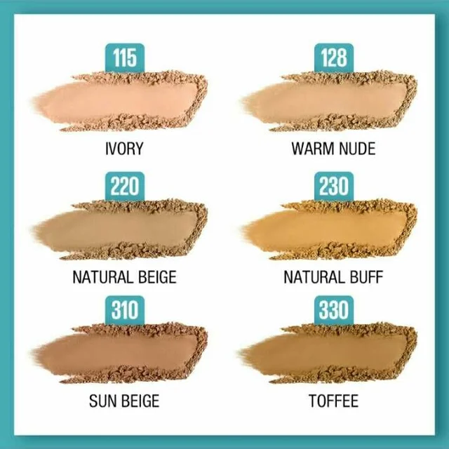 Maybelline New York Fit Me 12Hr Oil Control Compact, 310 Sun beige, 8g