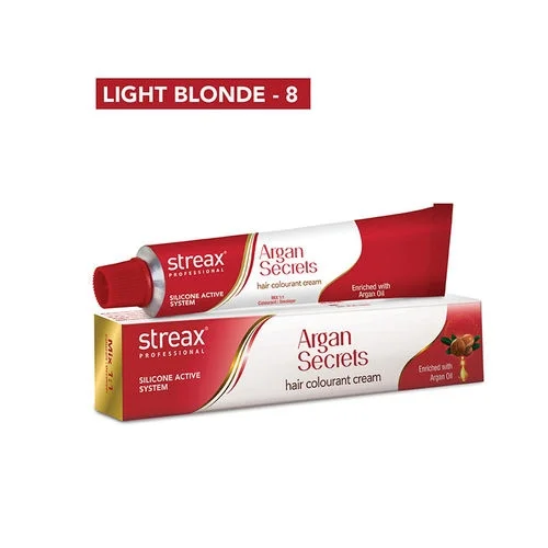 Streax Professional Argan Secrets Hair Colourant Cream - Light Ash Brown 5.1 (60gm)