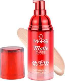 MARS BB Foundation MARS Hydrating Matte Mousse Foundation | Lightweight and Seamlessly Blendable Foundation for Face Makeup (60 ml) (105-Nude Beige)