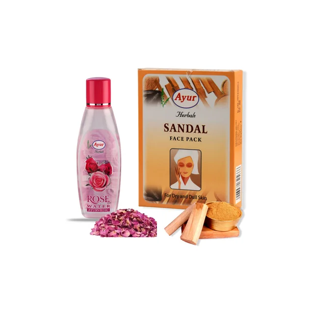 Ayur Herbals Sandal Face Pack ,< rose water free> 100 gm 