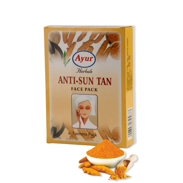 Ayur Herbals Anti-Sun Tan Face Pack ,100 gm 