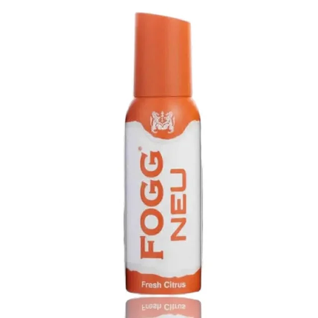 Fogg NEU Long Lasting Deodorant Spray for Men & Women,(Fresh Citrus) 120ml 