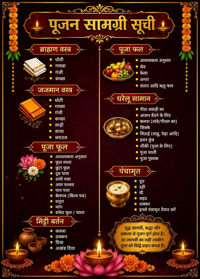 Rudrabhishek Puja Kit - General