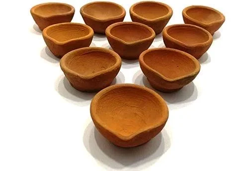 Mitti Diya/मिट्टी दिया(Small) - Pack of 100