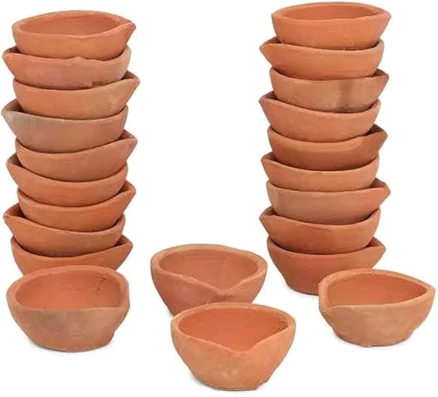 Mitti Diya/मिट्टी दिया(Large) - Pack of 100