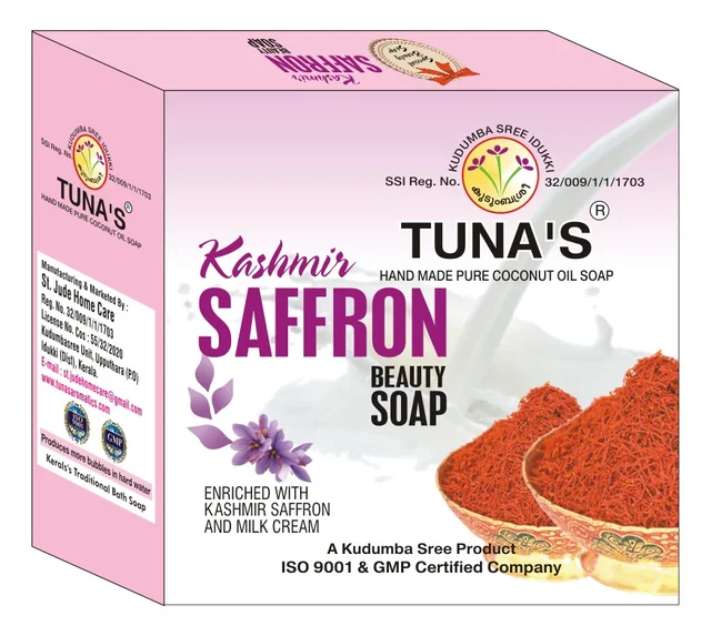 Tuna's® Tunas Saffron Soap - 100Gm, Saffron, A