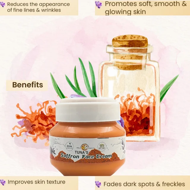 Tuna's® Tunas Saffron Face Cream - 100gm
