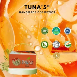 Tuna's® Tunas Rose Soap - 100Gm, Rose, A