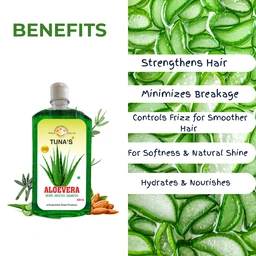 Tuna's® Herbs Infused Aloevera Shampoo | | Helps to Reduce Hair Breakage | SLS PARABEN FREE - 250ML