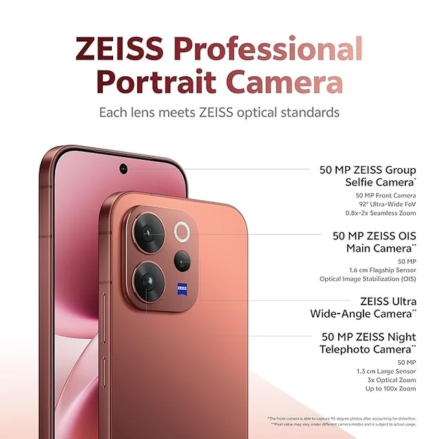 vivo V70 Elite 5G (Passion Red, 8GB RAM, 256GB Storage)